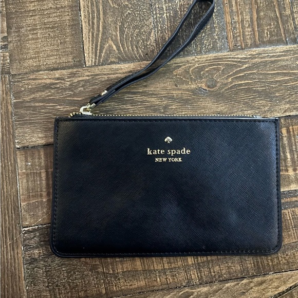 Kate Spade Black Wristlet Clutch - Picture 1 of 12